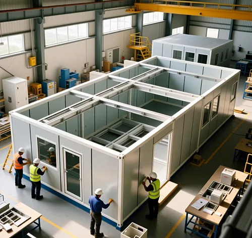 Modular Cleanroom Installation Site