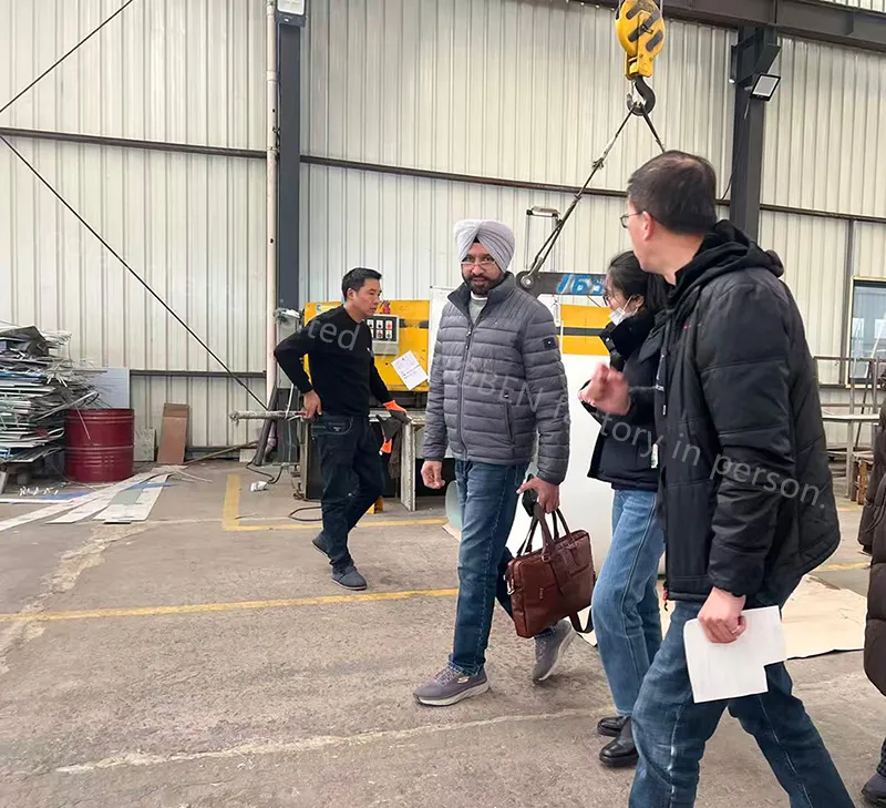 Indian clients visited the BOBEN factory in person