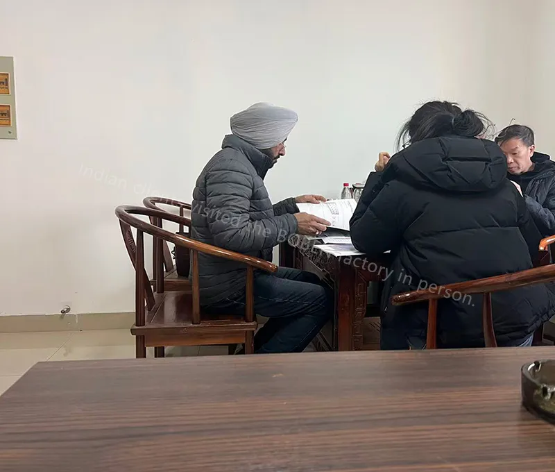Indian clients visited the BOBEN factory in person